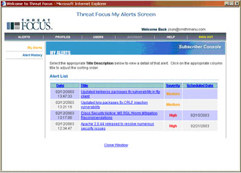 Review New Alerts
